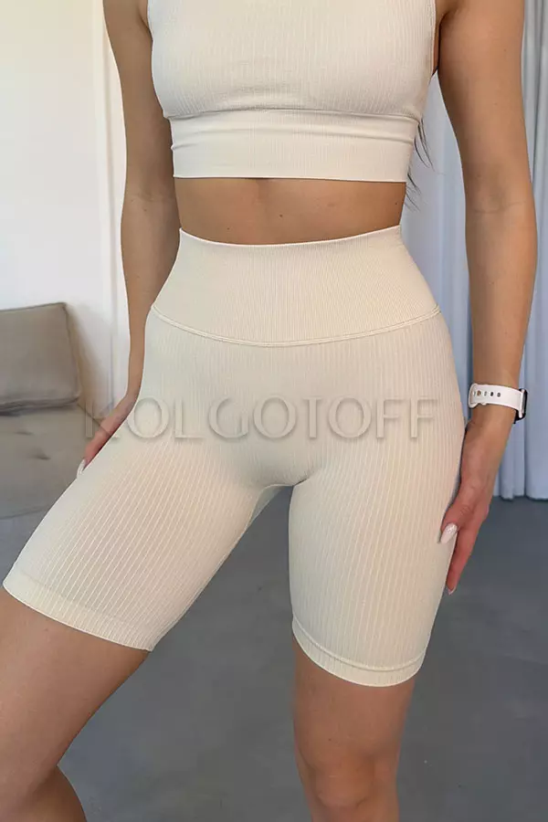 Бесшовные велосипедки в рубчик оптом KOLGOTOFF TRACKS DeFine RIBBED LUXE