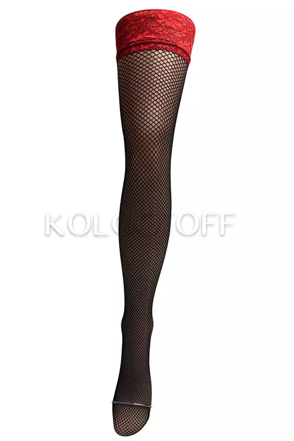 Чулки сетчатые оптом DOLORES Rosa Rete calze erotic line