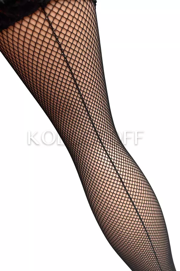 Чулки сетчатые со швом сзади оптом DOLORES Adele rete