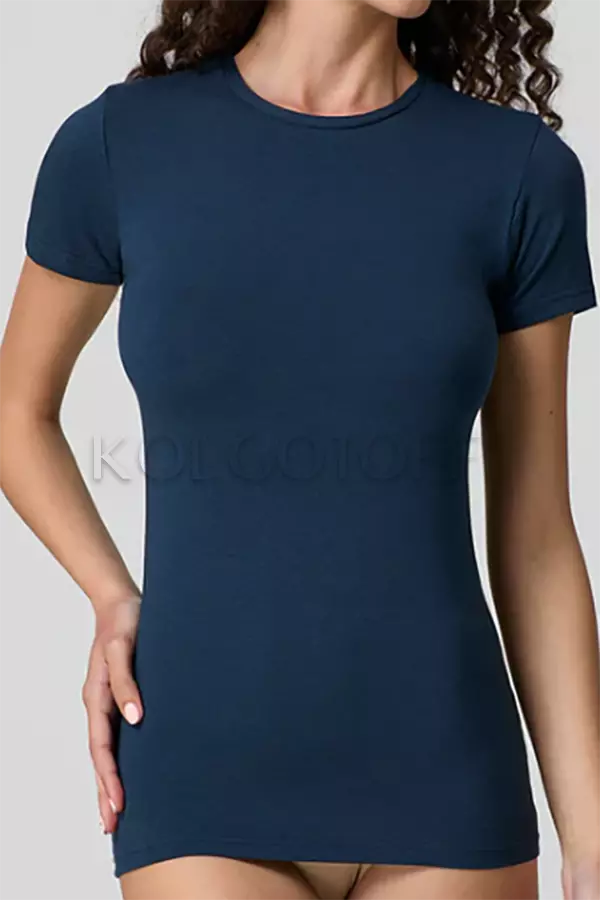 Женская хлопковая футболка оптом JADEA by Intimo Artu 4180 GIROCOLLO