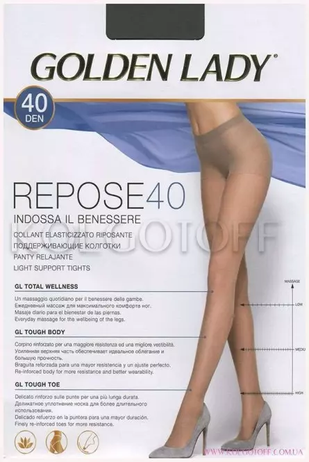 Классические поддерживающие колготки оптом GOLDEN LADY Repose 40