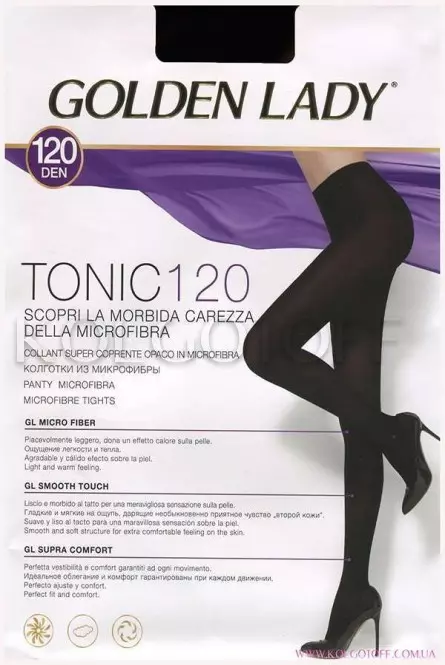 Колготки плотные из микрофибры оптом GOLDEN LADY Tonic 120