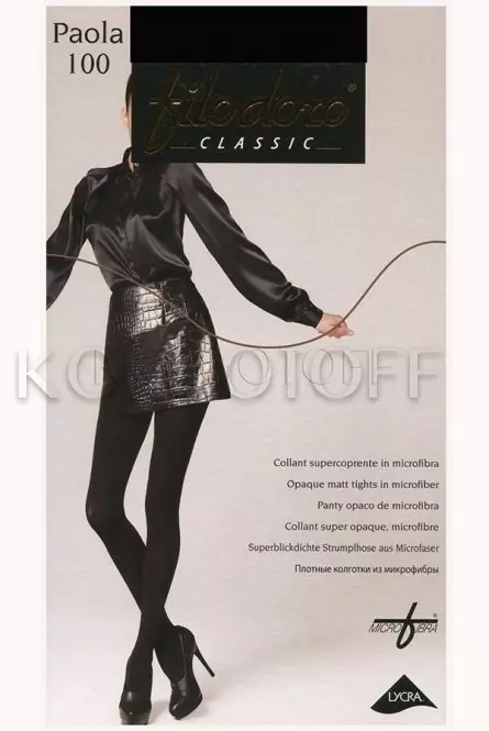 Плотные колготки из микрофибры оптом FILODORO Paola 100