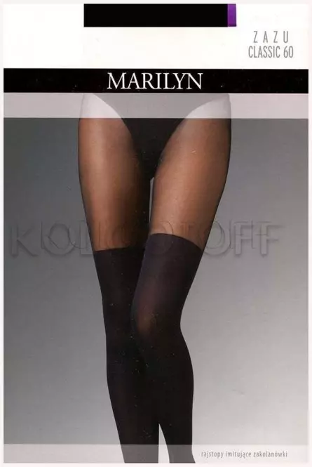 Колготки с имитацией чулок оптом MARILYN Zazu classic 60