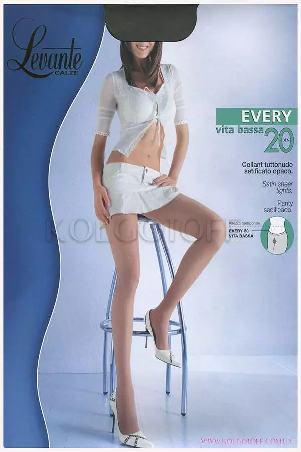 Колготки с низкой талией оптом LEVANTE Every 20 vita bassa
