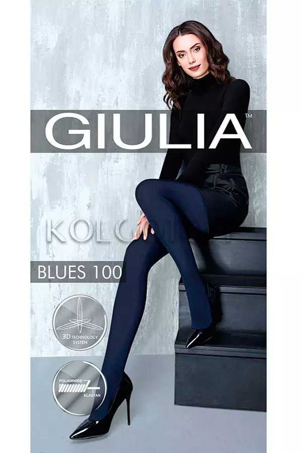 Колготки женские плотные оптом GIULIA Blues 100