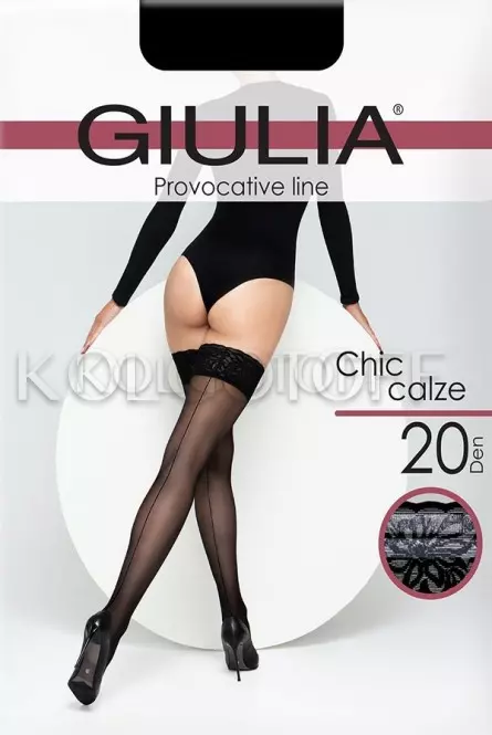 Чулки со швом оптом GIULIA Chic 20 calze