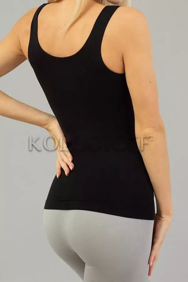 Майка бесшовная оптом GIULIA TANK (CANOTTA SCOLLO TONDO)