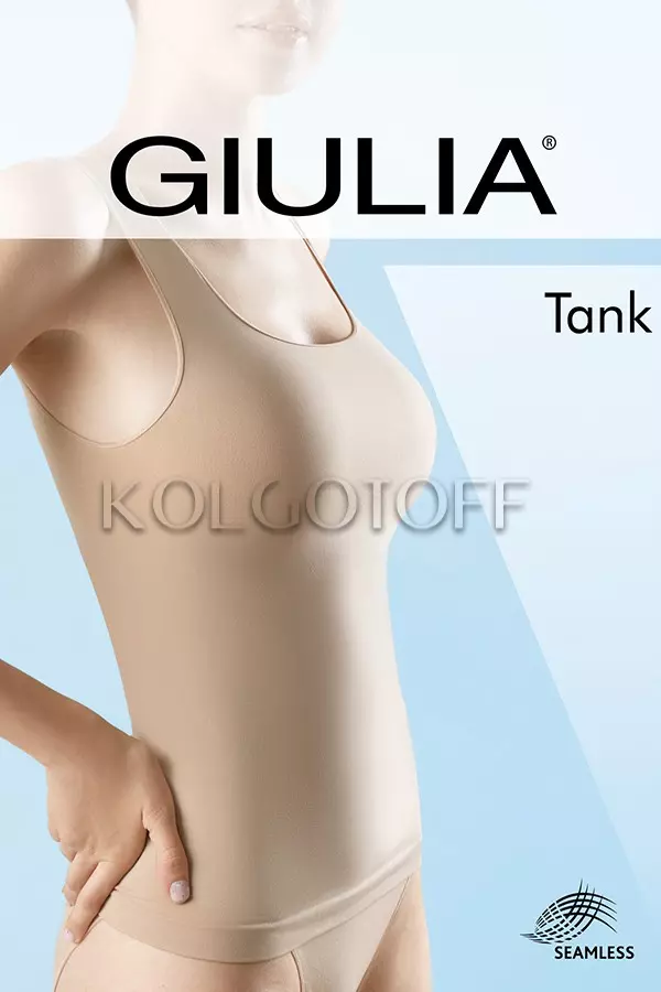 Майка бесшовная оптом GIULIA TANK (CANOTTA SCOLLO TONDO)