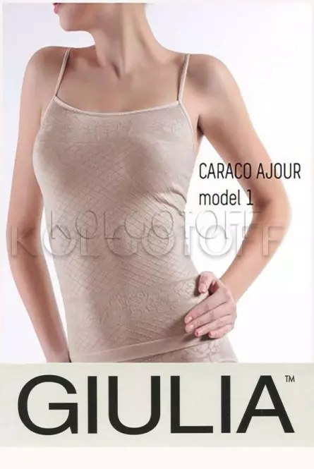 Майка бесшовная оптом GIULIA CARACO AJOUR model 1
