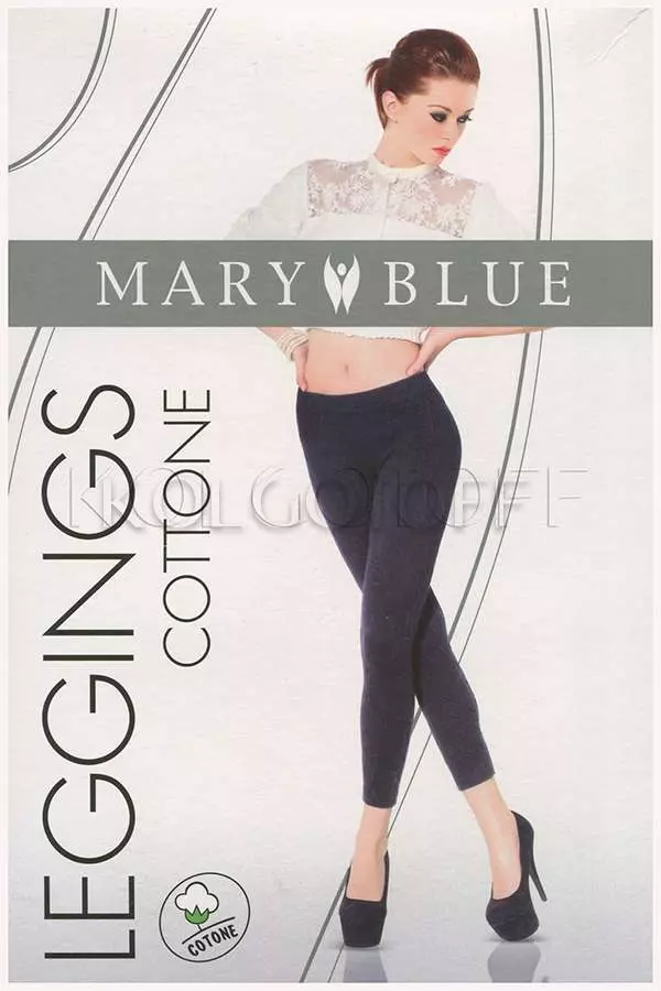 Леггинсы женские оптом MARY BLUE Leggings Cottone косичка