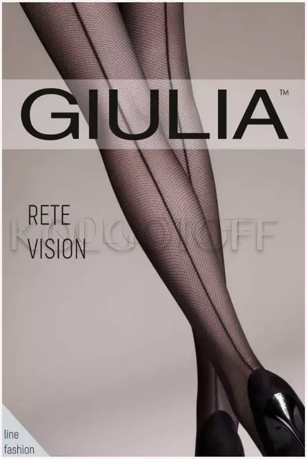 Колготки сетчатые со швом оптом GIULIA Rete Vision 40 model 4