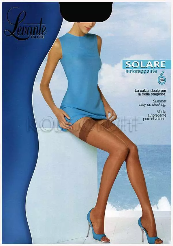 Чулки женские оптом LEVANTE Solare 6 autoreggente