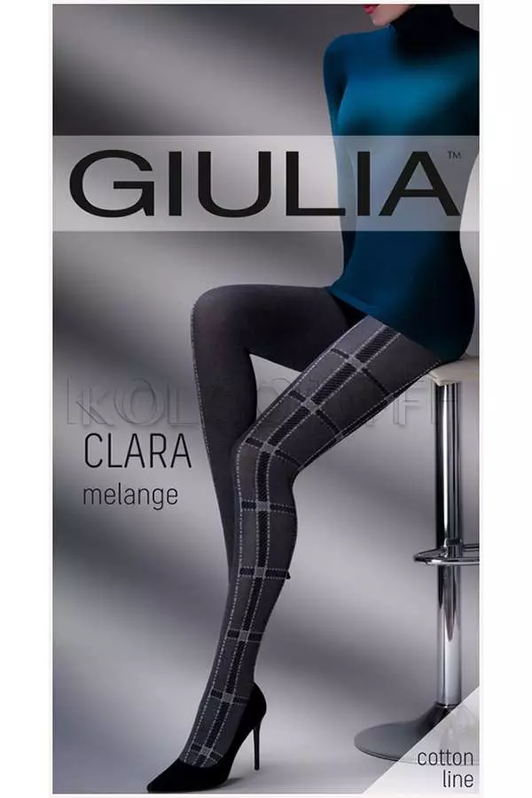 Колготки с узором GIULIA Clara Melange 200 model 1
