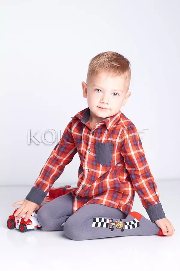 Колготки для мальчиков с хлопком оптом GIULIA D019 junior boy