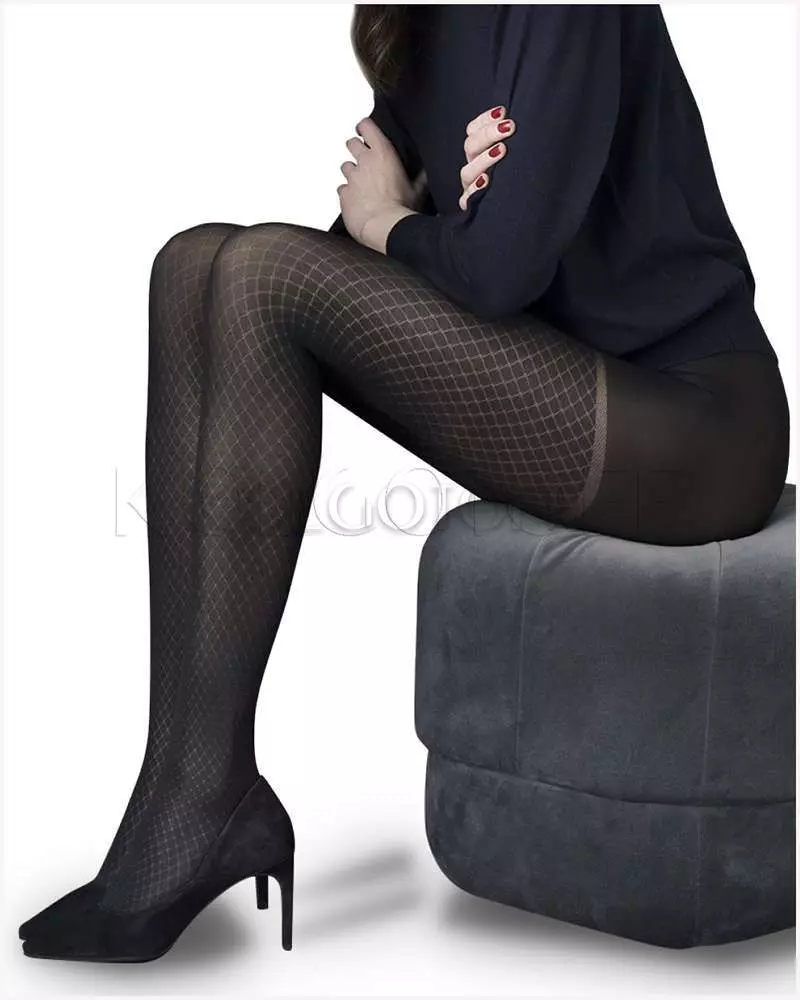 Колготки с узором оптом LEVANTE E689 Collant 3D microfibra