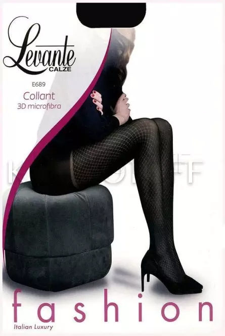 Колготки с узором оптом LEVANTE E689 Collant 3D microfibra