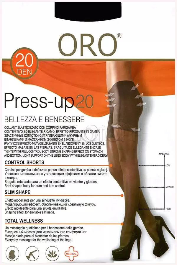 Колготки женские корректирующие оптом Oro Press-up 20