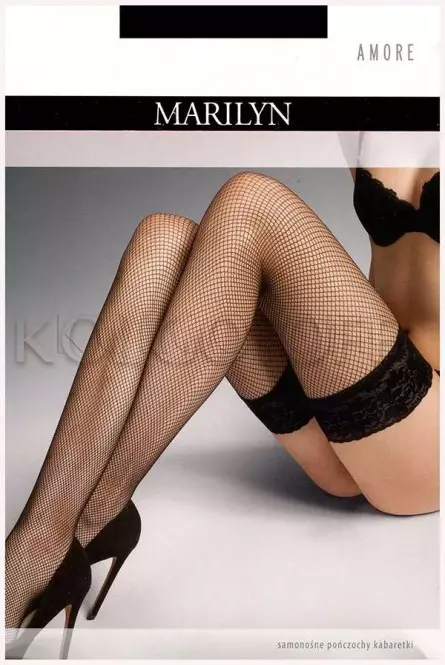 Чулки сетчатые оптом MARILYN Amore kab