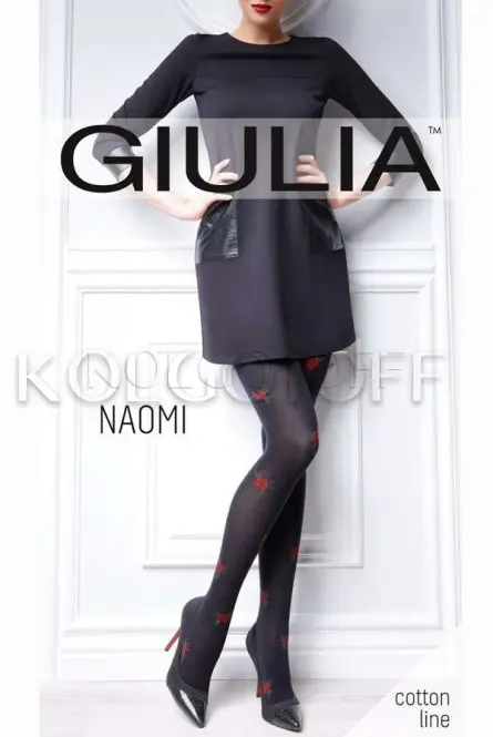 Колготки хлопковые с узором оптом GIULIA Naomi 150 model 1
