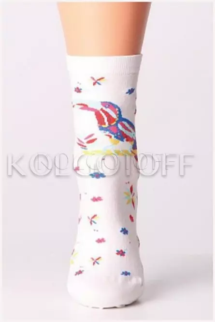 Носки женские хлопковые с узором оптом GIULIA LSL-04