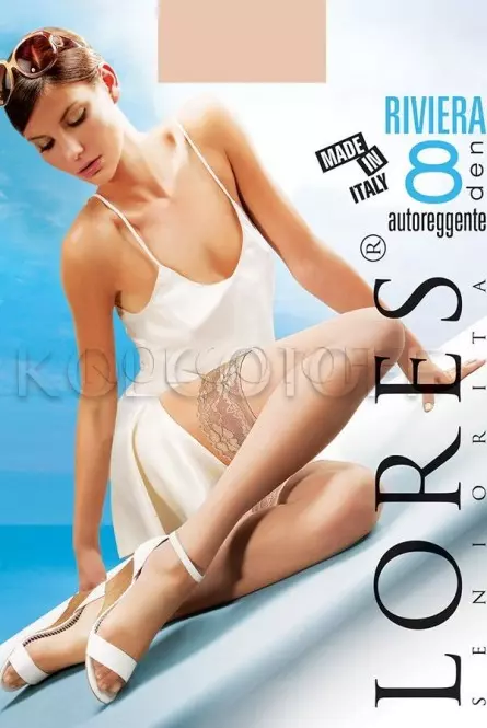 Чулки женские оптом LORES Riviera 8 autoreggente