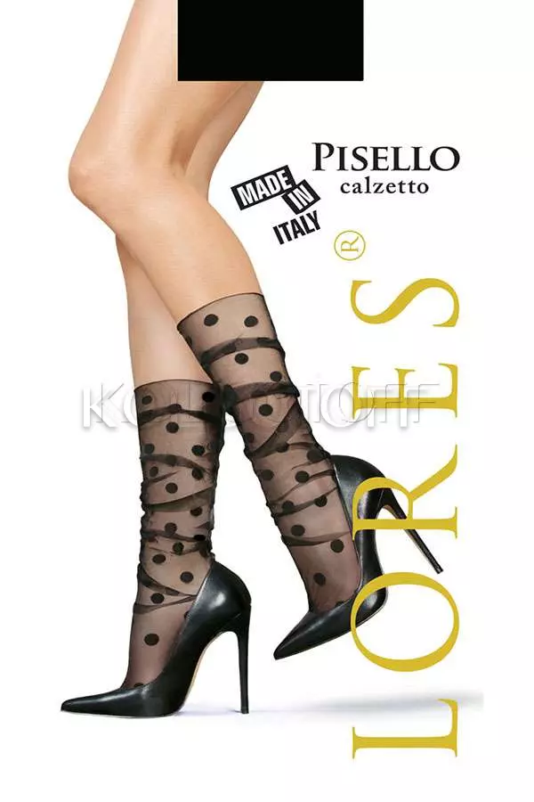 Гольфы женские с узором оптом LORES Pisello calzetto