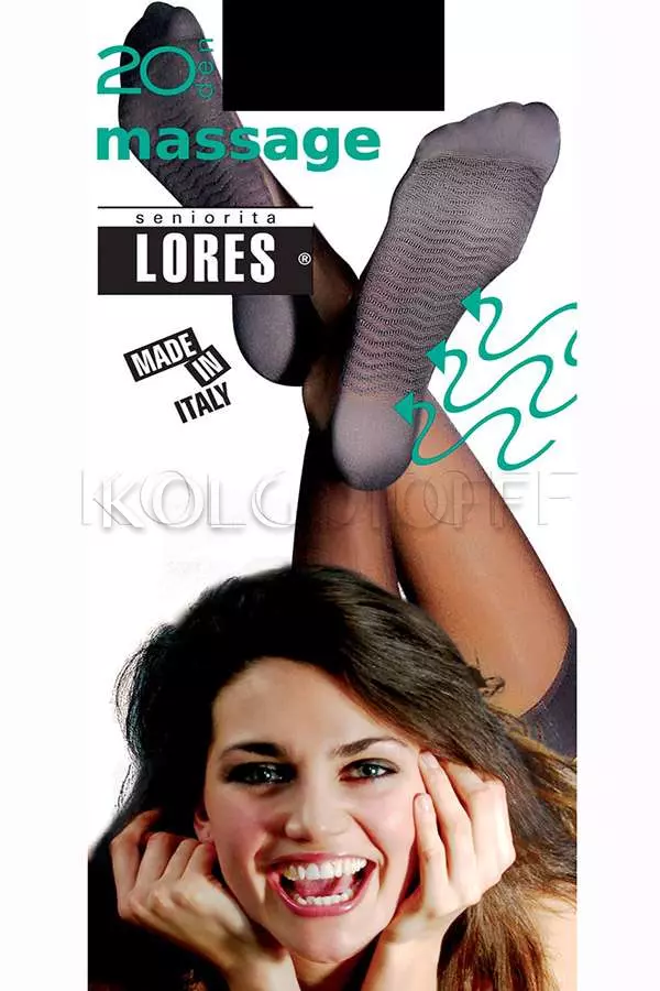 Гольфы женские с массажной стопой оптом LORES Massage 20