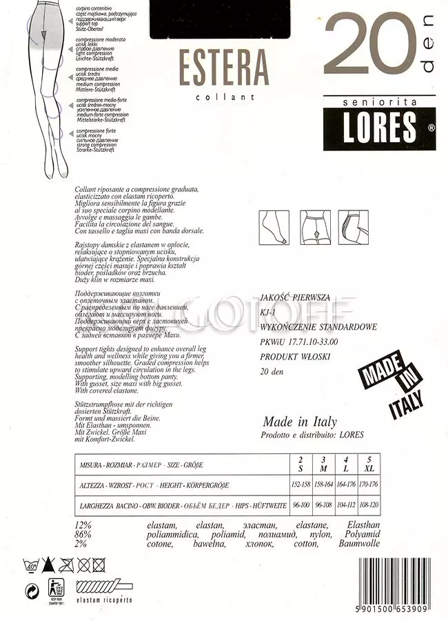 Колготки корректирующие оптом LORES Estera 20