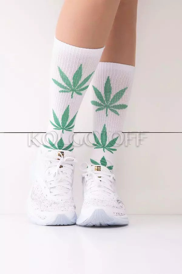 Носки хлопковые с узором оптом GIULIA WRL-001