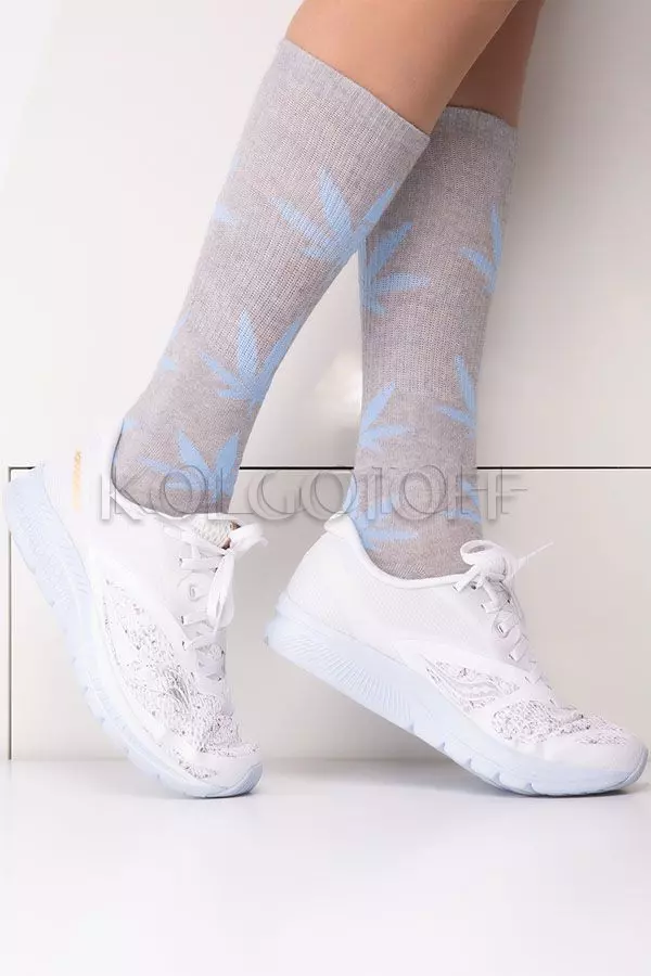 Носки хлопковые с узором оптом GIULIA WRL-001