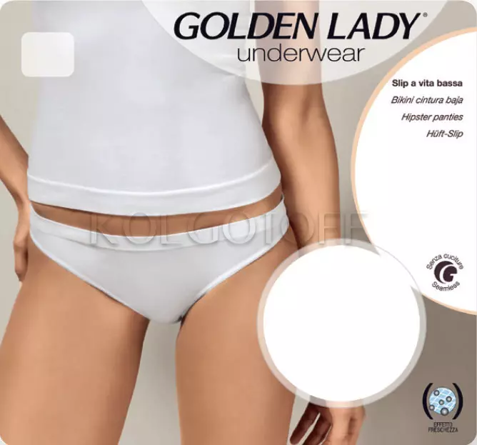 Бесшовные трусики-слип оптом GOLDEN LADY Slip vita bassa 0016