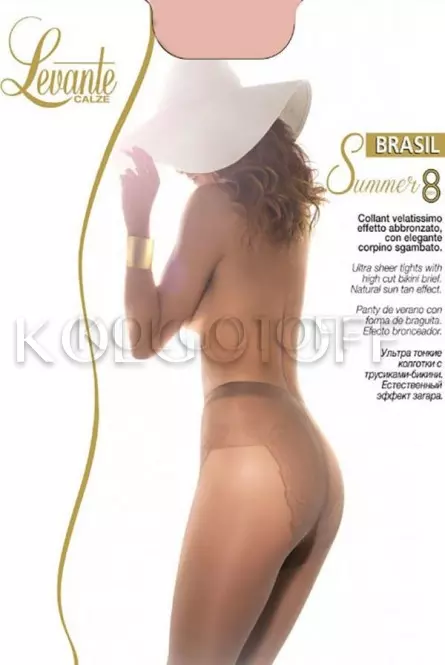 Колготки с ажурными трусиками оптом LEVANTE Brasil Summer 8