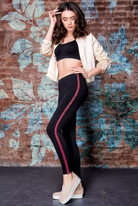 Леггинсы женские оптом GIULIA Leggy Fan Stripe model 3