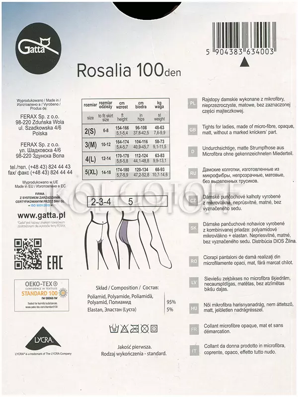 Плотные колготки из микрофибры оптом GATTA Rosalia microfibre 100