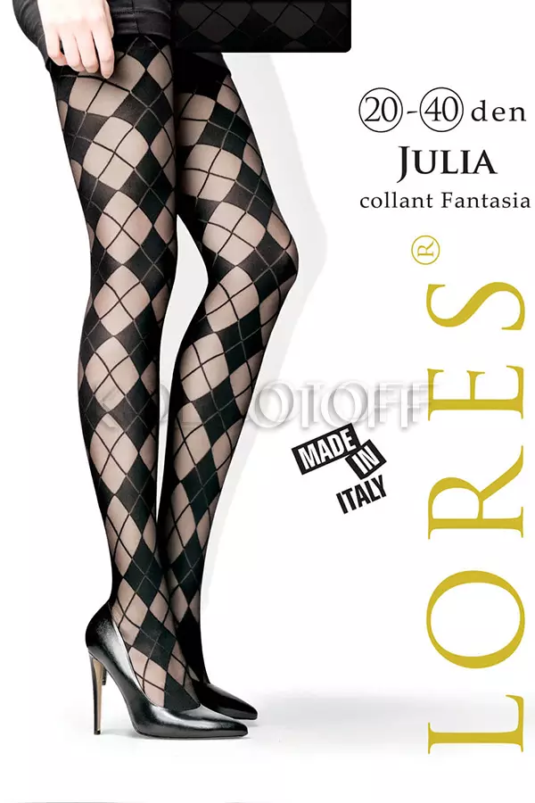 Колготки с узором оптом LORES Julia 20-40