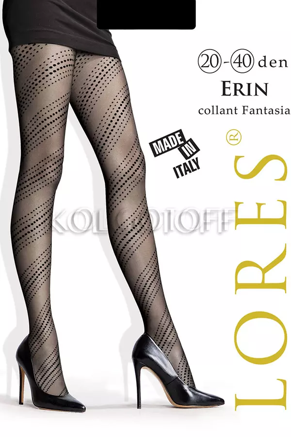 Колготки с узором оптом LORES Erin 20-40