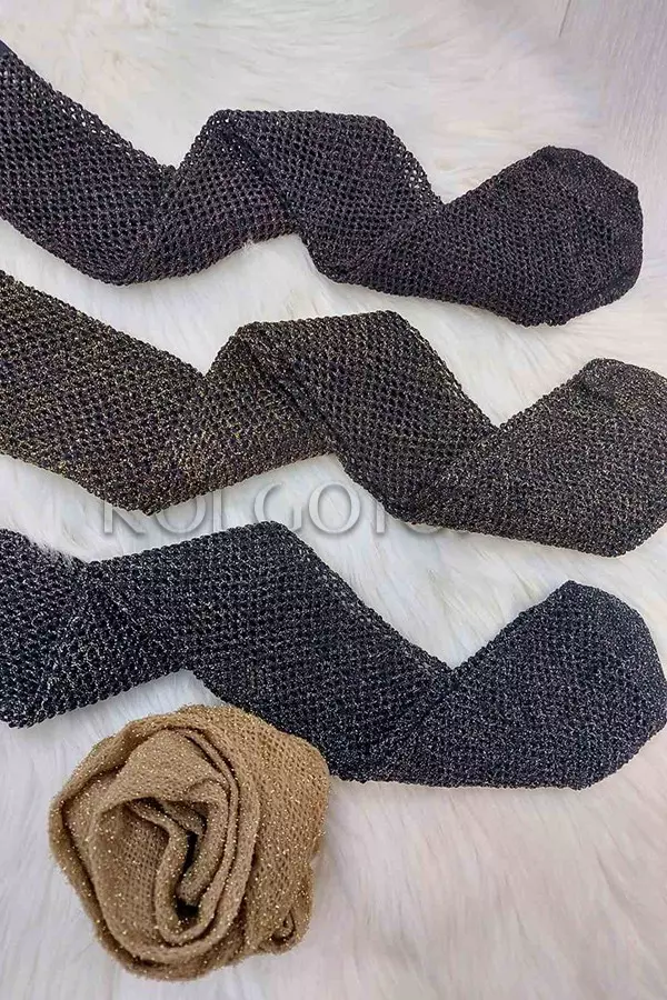 Колготки в сетку с люрексом оптом DOLORES Rete Lurex