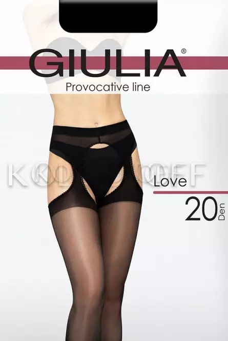 Колготки с имитацией чулок оптом GIULIA Love 20