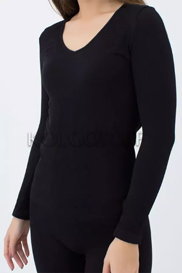 Пуловер бесшовный в рубчик оптом GIULIA MAGLIA RIB