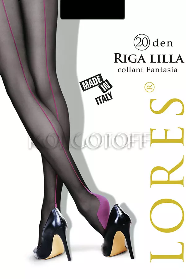 Колготки женские со швом оптом LORES Riga Lilla 20