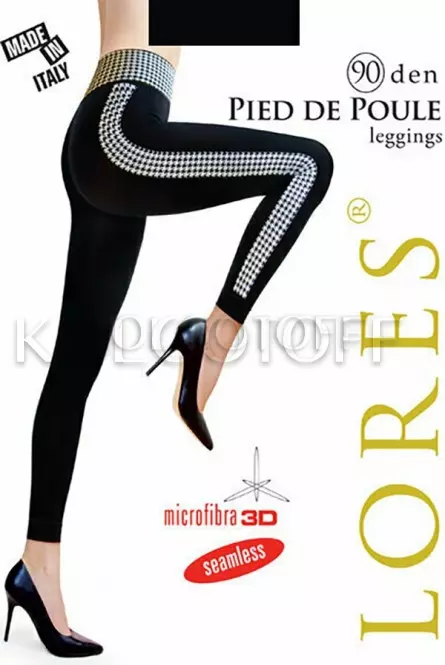 Бесшовные леггинсы оптом LORES Pied de Poule 90