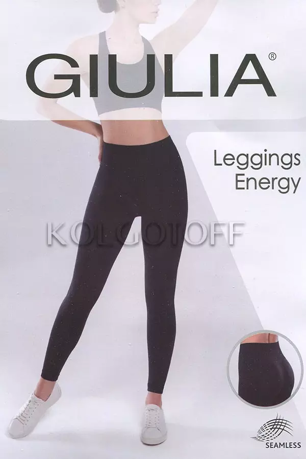 Бесшовные лосины с широким поясом GIULIA Leggings Energy оптом