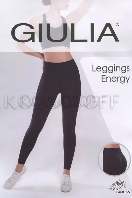 Бесшовные лосины с широким поясом GIULIA Leggings Energy оптом