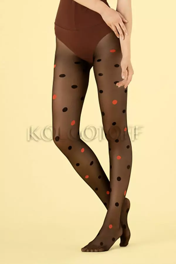 Колготки с узором в цветной горох оптом FIORE Bliss Balls 15