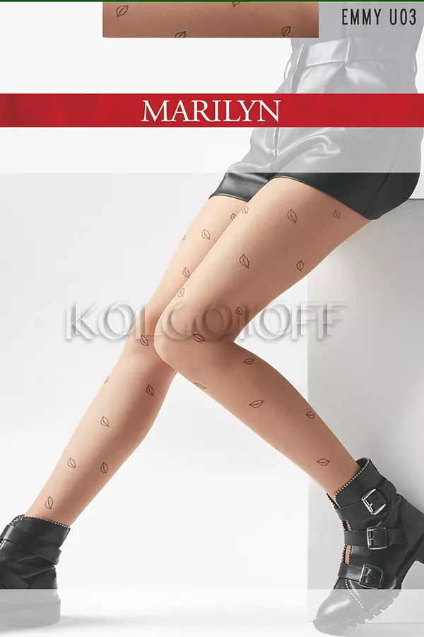 Колготки с узором оптом MARILYN Emmy U03
