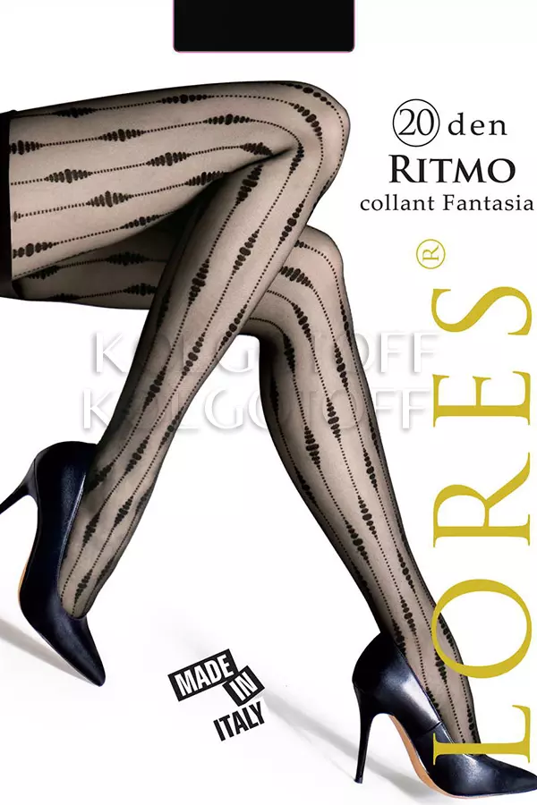 Колготки женские с узором оптом LORES Ritmo 20
