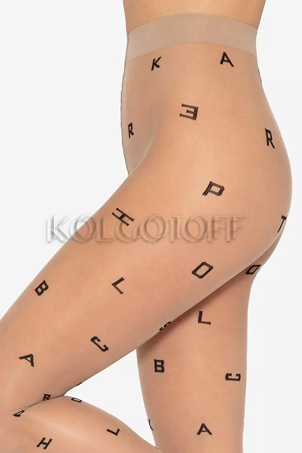 Колготки с узором оптом GATTA Letters 01