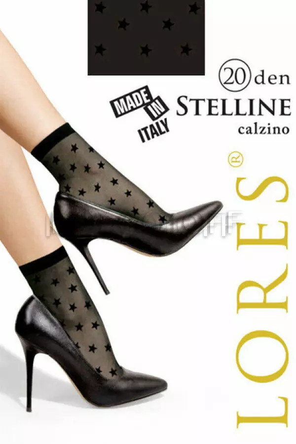 Носки женские с узором оптом LORES Stelline 20 calzino