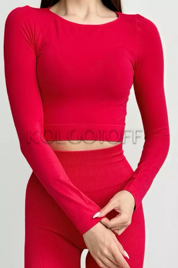 Бесшовная кофта оптом GIULIA CROP TOP